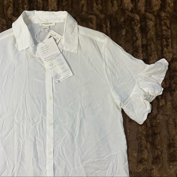BEACH LUNCH LOUNGE New With Tags Nisa White Shirt Size XS - Picture 4 of 13
